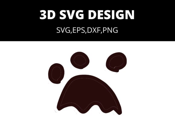 3D SVG Paw: The Ultimate Digital Asset for Creative Home Decor and Personalized Gifts