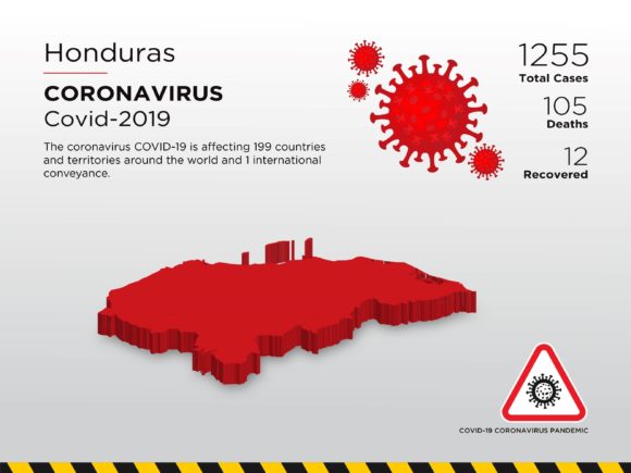 Honduras Affected Country 3D Map: Visualizing the Pandemic for Data-Driven Decisions