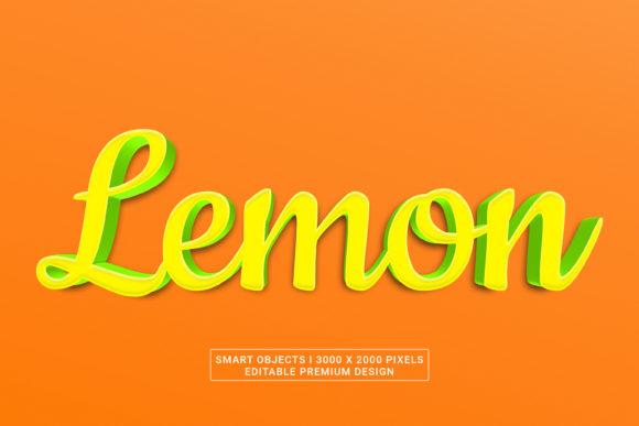 Lemon Text Effects for Bold Designs
