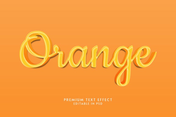 Orange Text Effects: Premium 3D Designs for Any Project