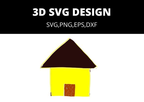 SD HUT SVG DESIGN FILE: The Ultimate Creative Asset for Multi-Layer 3D Art