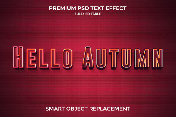 Transform Your Fall Campaigns with Hello Autumn 3D Editable Text