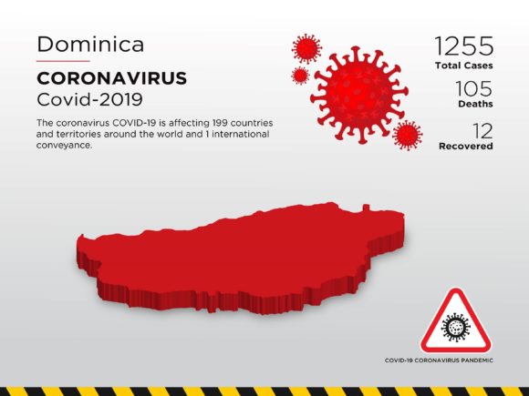 Visualizing the Impact: The Dominica Affected Country 3D Map in Pandemic Communication